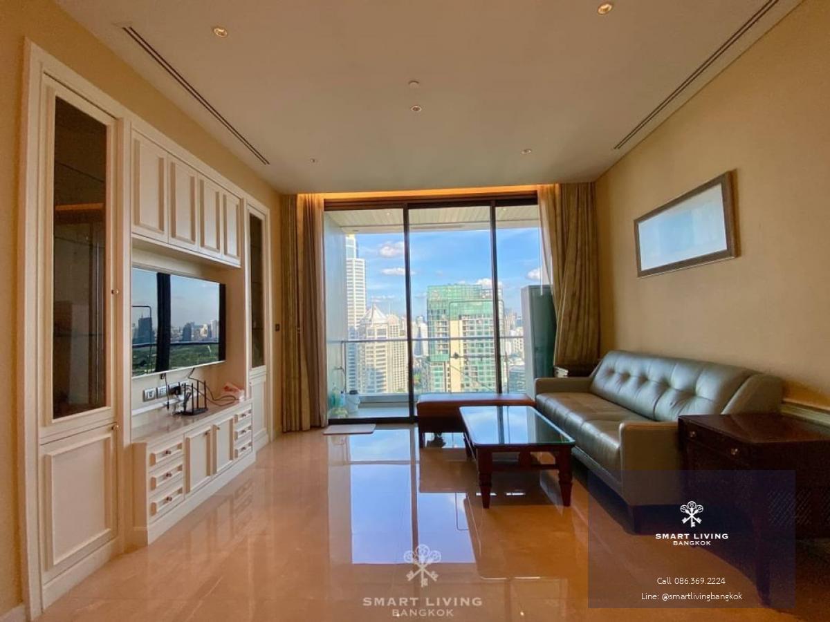 The great chance to own a rare 3 beds ensuite at Sindhorn Residence with the best price, high floor with spectacular view, close to Lumpini Park and BTS Chidlom.