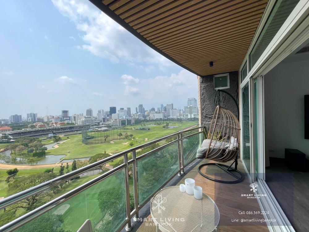 Luxurious condo/4 beds/268 sqm. Spacious living area with city and golf court views, near Lumpini Park. Only 300 meters from BTS. Private lift access to each floor. Rent at 200,000 B.