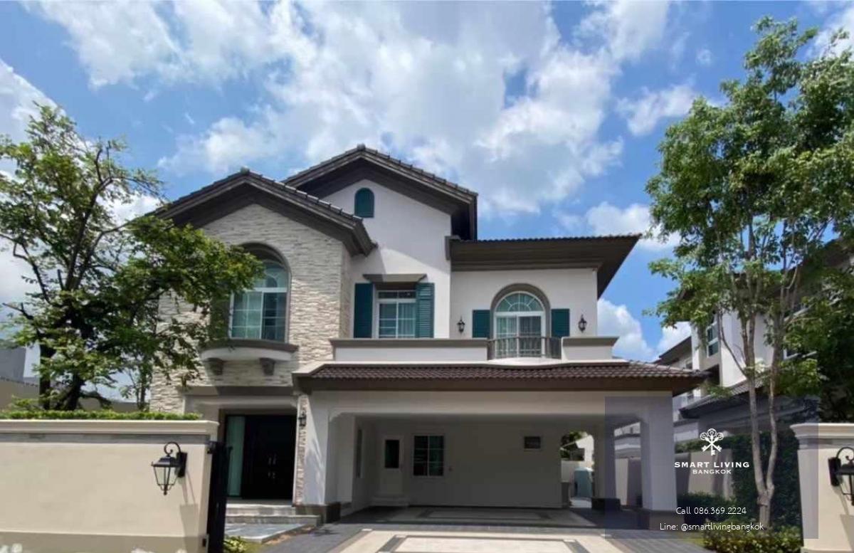 📢👇Luxury house at Nantawan Ramindra - Phahonyothin 50 for sale with good Feng Shui, facing south, designed in a Tuscany style uniquely distinctive, giving the feeling of a home in the European region of Italy. Convenient location, close to the expressway,