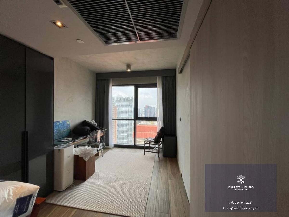 Rare item! Duplex unit for sale with tenant til August 25 . The biggest unit in this project , nice modern decoration, unblocked view on the high floor