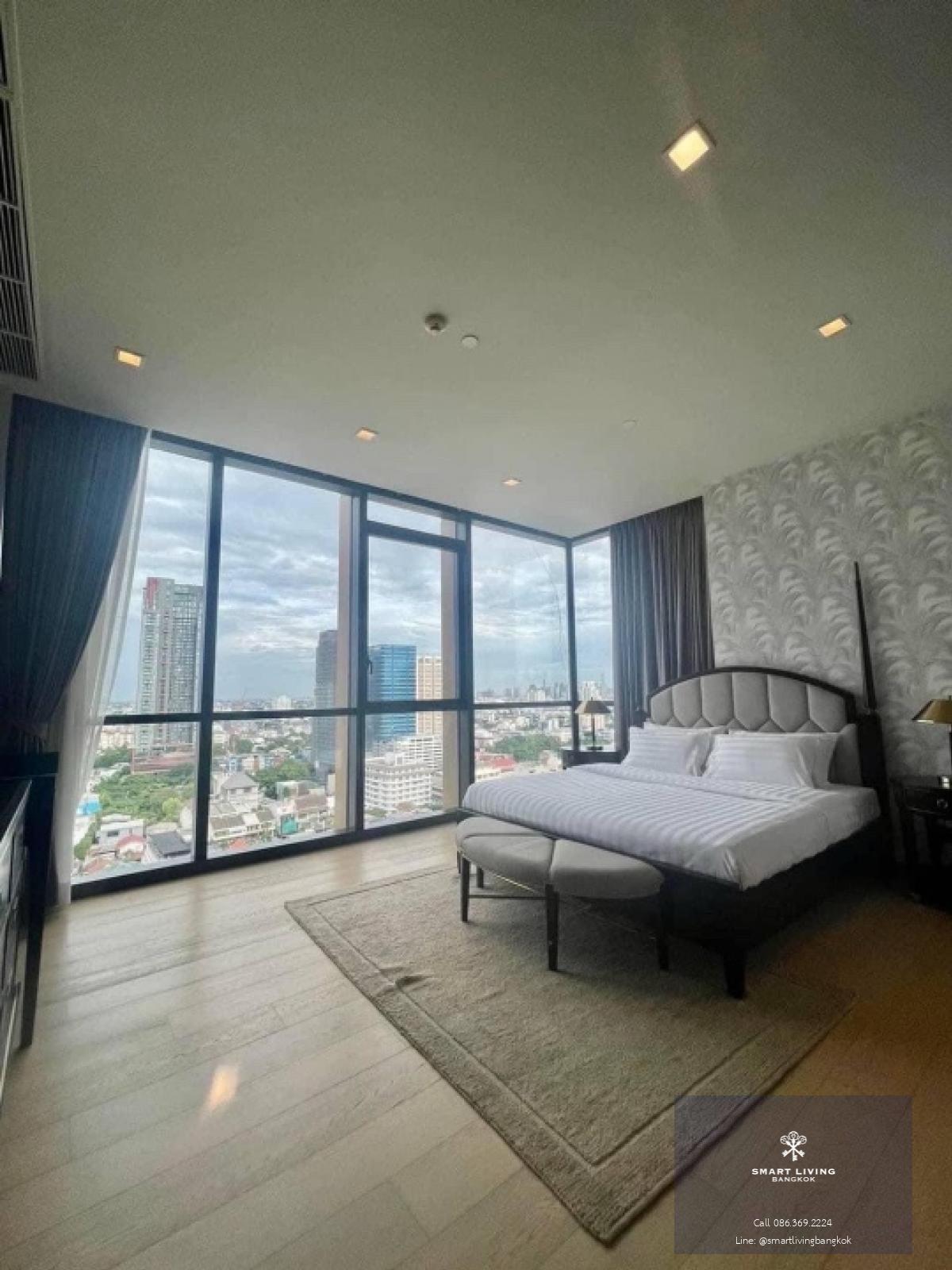 📢👇For sale with tenant til Feb 25  luxury petfriendly condo in Thonglor , private lift, unblocked view, nice decoration, fully furnished.