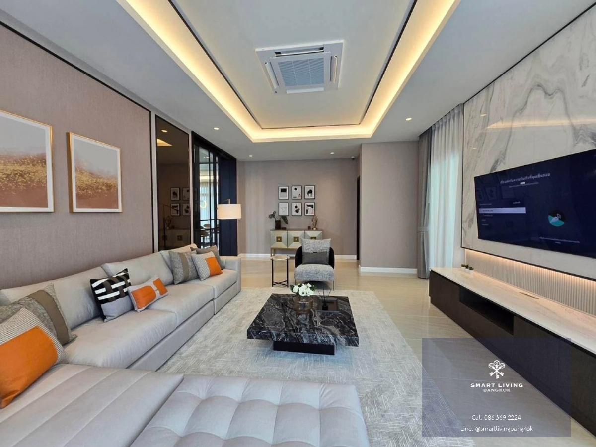 📢👇Luxury house in big size of land at Perfect Masterpiece Rama 9 - Krungthep Kreetha, easily traveling many routes, close to express way, fully furnished