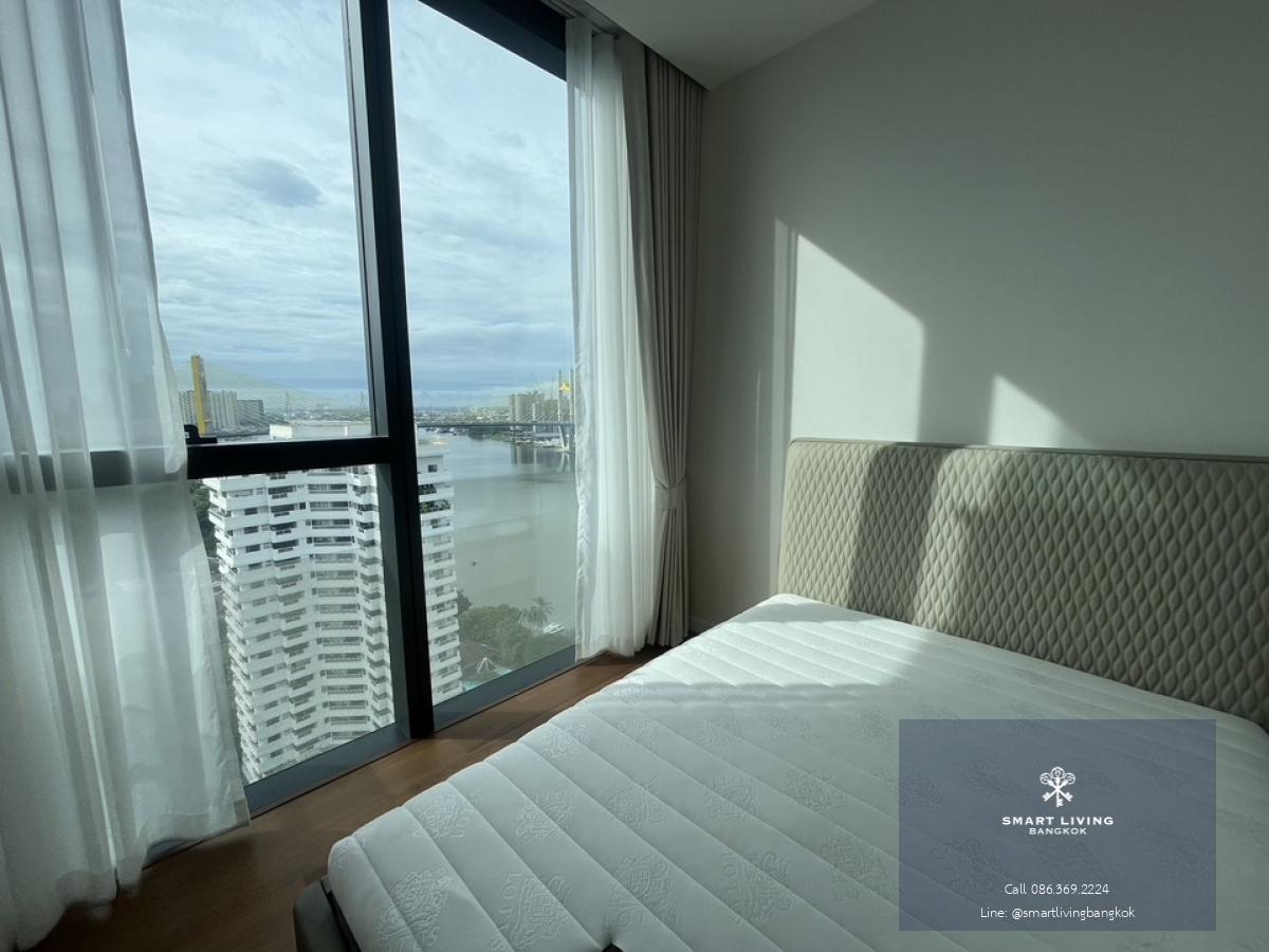 📢👇 Live with your pet at one of luxury place by the river spacious river view, long big balcony, quiet and peaceful place near Sathorn, Shrewsbury international school, fully furnished