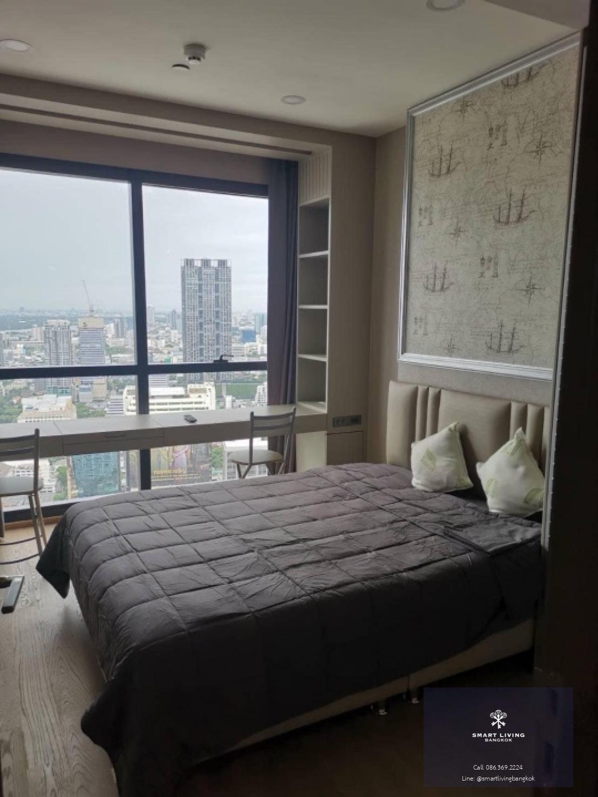 📢👇 Brand new unit and project for rent , 2 bedrooms near Lumpini park, Royal  sport club ,  Samyan Mitrtown, Siam Square, Chulalongkorn university , huge unblocked view, fully furnished and ready to move in at Ashton Chula Silom