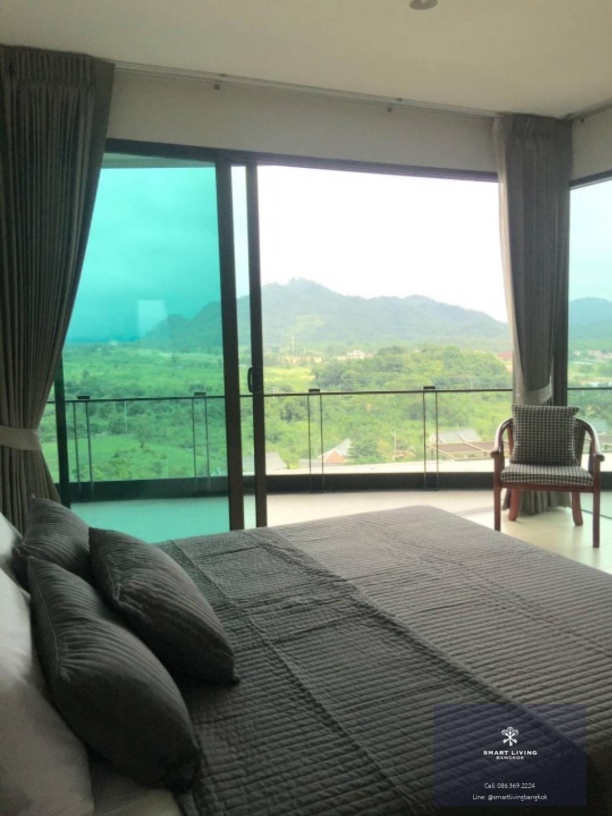 📢👇Fresh air , ozonic through all the year near Bangkok , Khaoyai is one of the good place to relax yourself from hard work, corner unit with 360’ view of hill