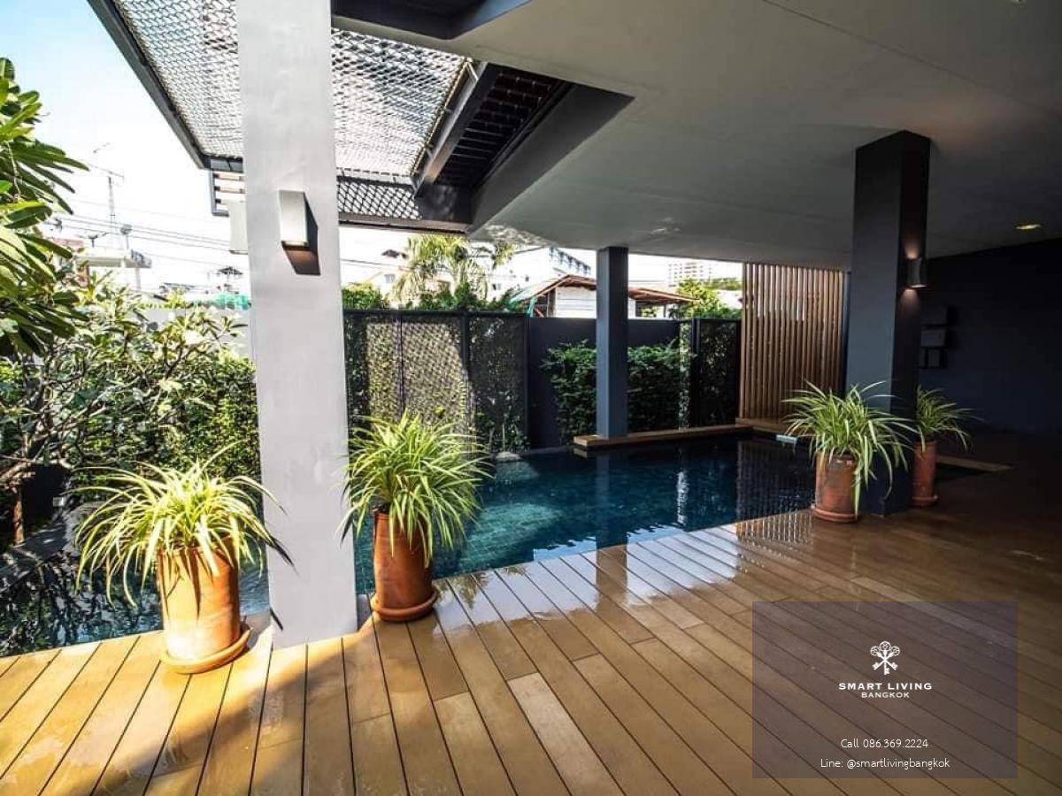 📢👇 For sale with tenant 3-Storey Single House with Salt System Swimming Pool at Sukhumvit 71