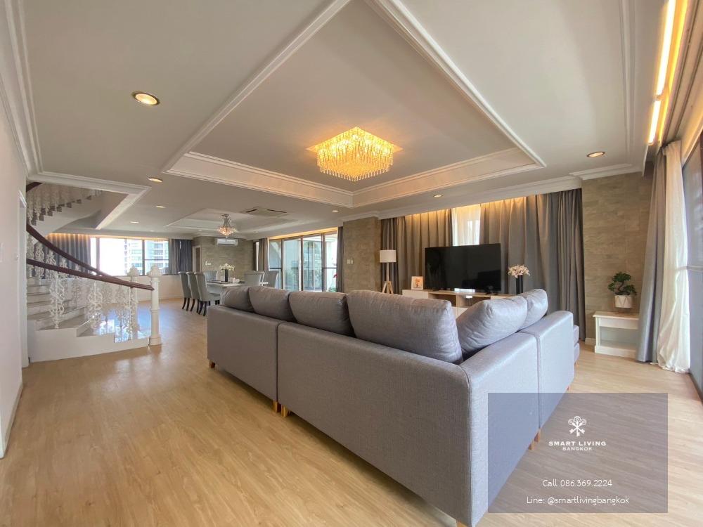 ✨Penthouse in heart of bangkok! 3+1 bedroom new decoration at all private garden and balcony City View nearly bts Phromphong