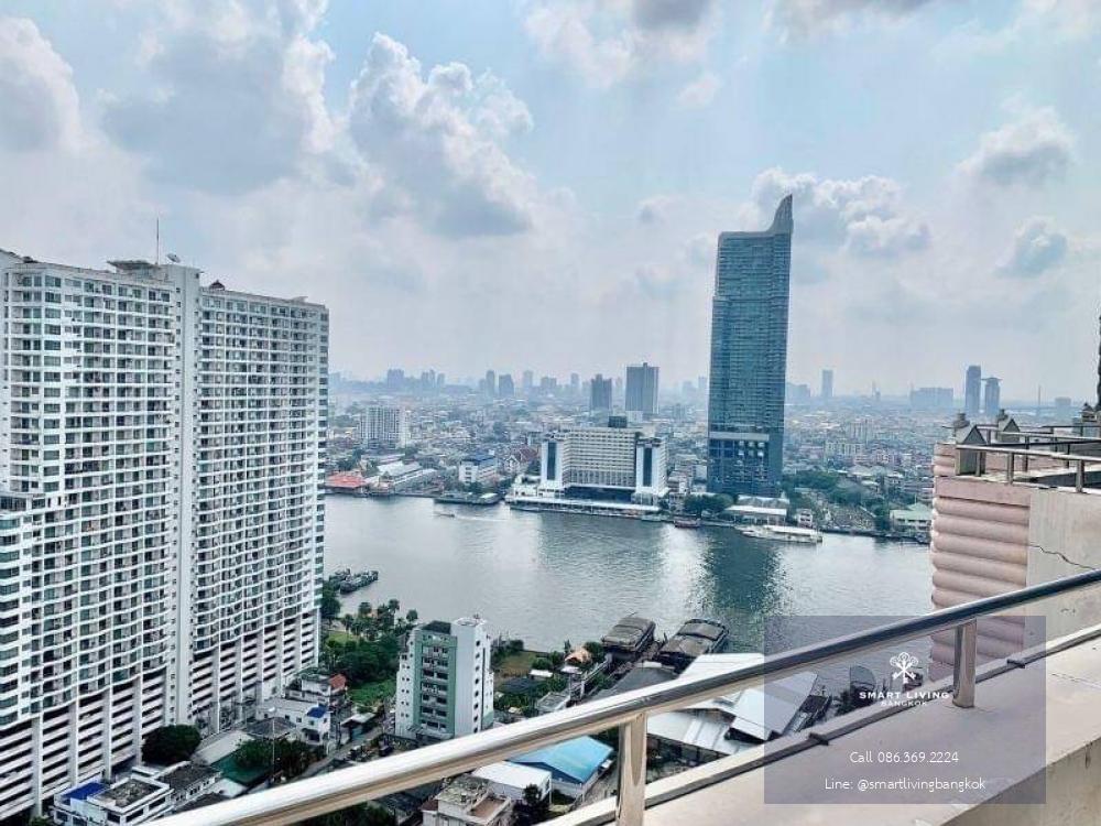 Hot price!! Sell with tenant til May 24 at WATERMARK CHAOPHRAYA , Penthouse 3 bed luxury decorated river view sell only 33MB