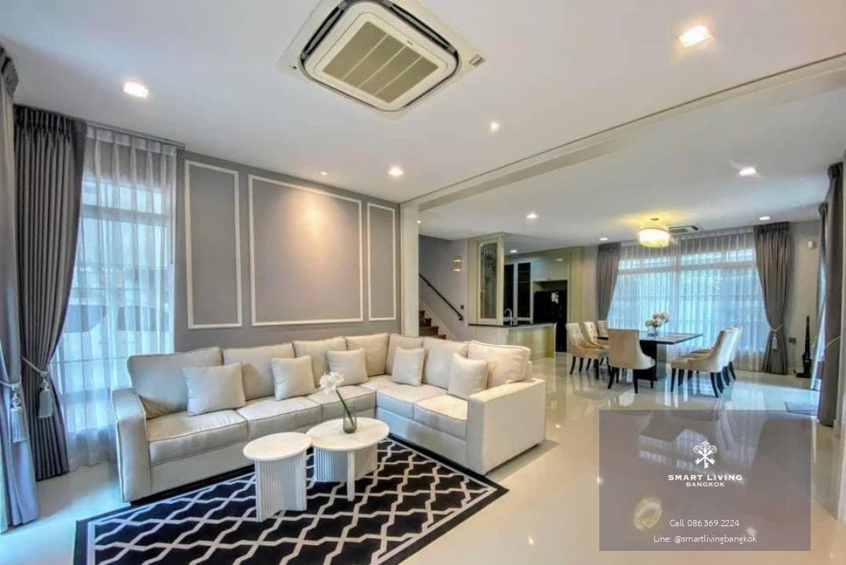 📢👇 For rent at Nantawan Ramintra-Paholyothin 50 , nice house in good compound with high security, easily traveling to city by the Express way, near many shopping malls, restaurants, International schools , fully furnished, ready to move in