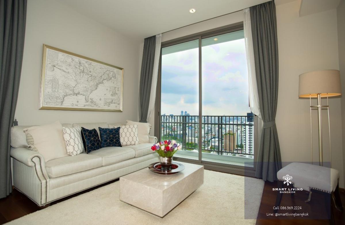 📢👇Luxury condo in Thonglor, unblocked city view, nice modern decoration, fully furnished.