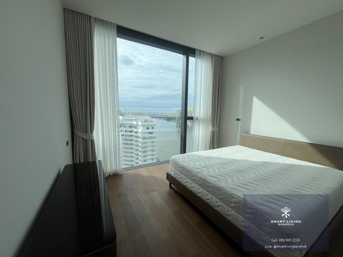 📢👇 Live with your pet at one of luxury place by the river spacious river view, long big balcony, quiet and peaceful place near Sathorn, Shrewsbury international school, fully furnished