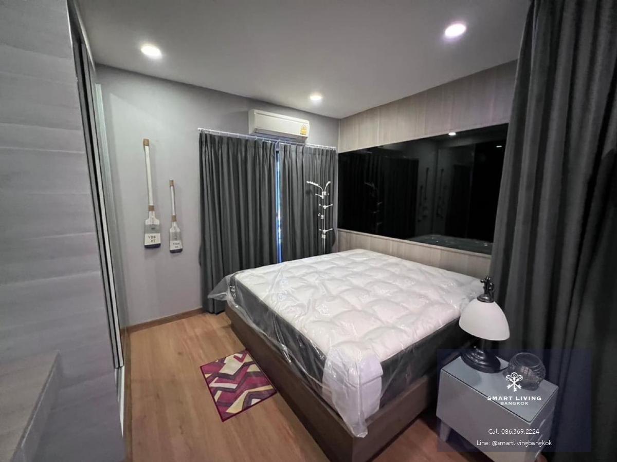 **** April promotion rent with in this month only 220k ****📢👇 Corner unit near club house. This project is very convenient access to enter and exit the city through multiple routes such as Phatthanakan Road, Sukhumvit 77 Road, and Sri Nakarin Road