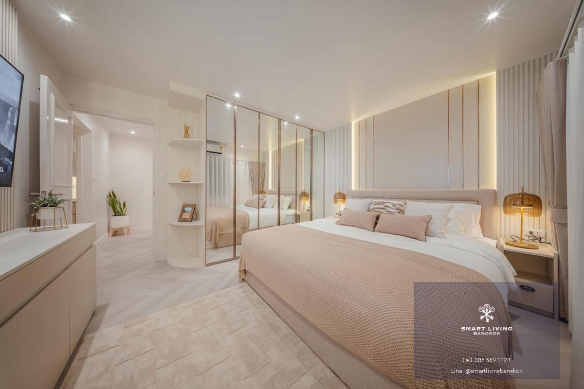 📢👇 Rare item newly renovated 3 beds at Fortune Condo Town , large size small price , modern decoration, located behind Central Rama 3, opposite Aster International school, near BNH Hospital , Saint Louis Hospital, King's College International School