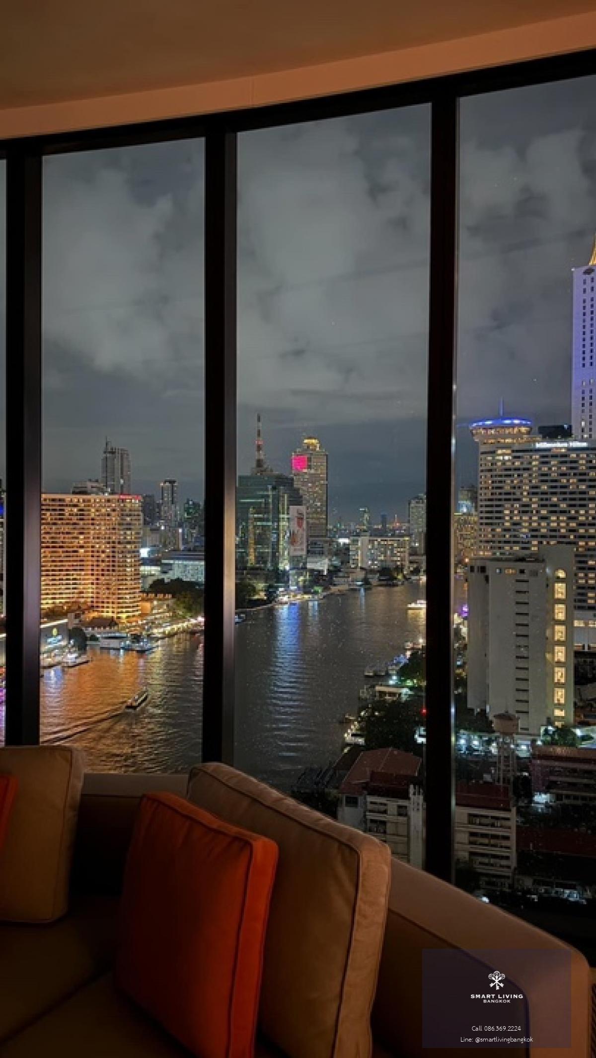 📢👇 Banyan Tree Residences Riverside Bangkok is one of luxury place near Icon Siam, long big balcony.