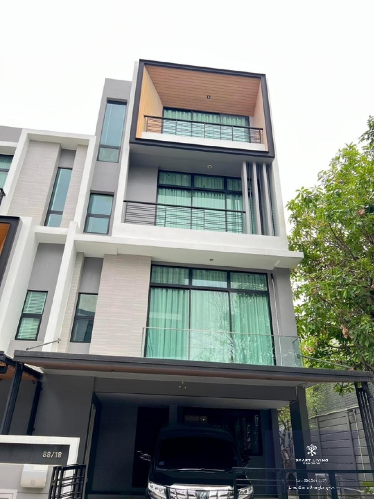 📢👇Live with your pet🐶🐈Townhome 3.5 storey , easily travelling to town, near Expressway Rama 9, Brighton college Bangkok, Wellington international college , The Mall Bangkapi