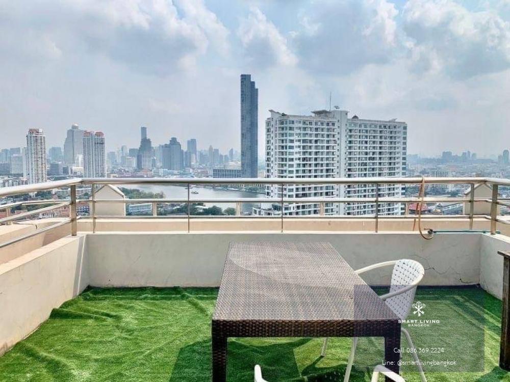 Hot price!! Sell with tenant til May 24 at WATERMARK CHAOPHRAYA , Penthouse 3 bed luxury decorated river view sell only 33MB