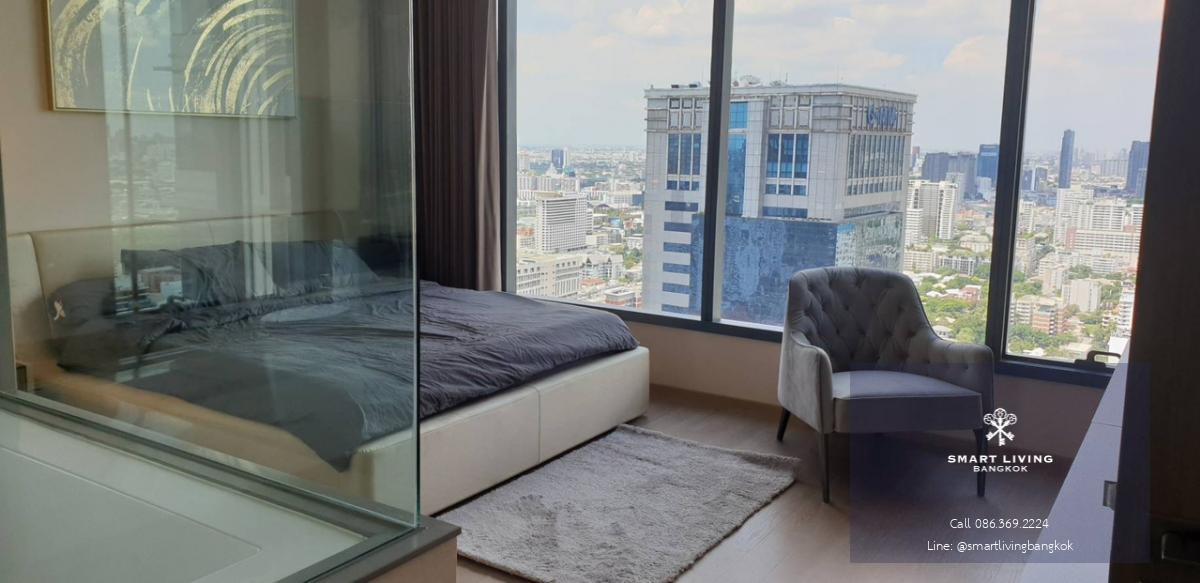 📢👇For sale with tenant til Oct 24, 2 beds at The Esse Sukhumvit 36, fully furnished, unblocked view