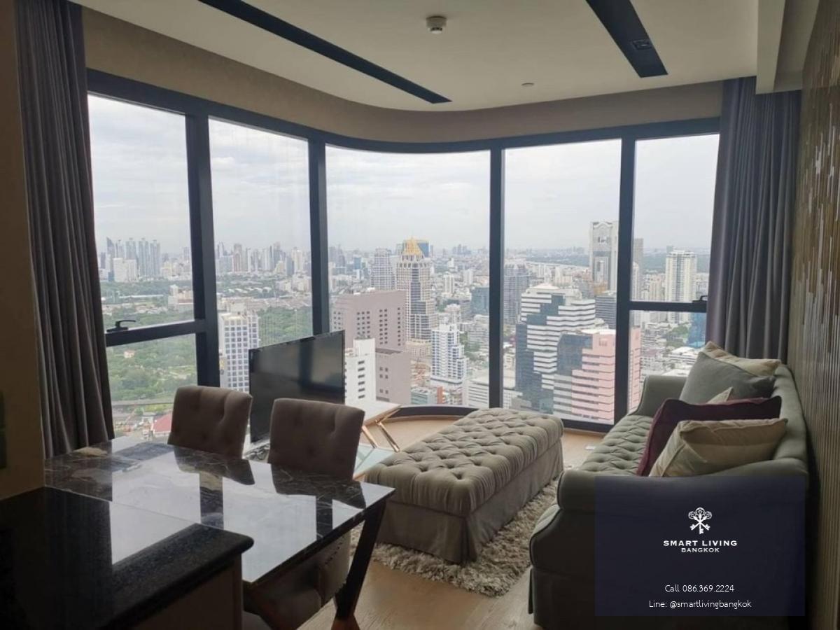 📢👇 Brand new unit and project for rent , 2 bedrooms near Lumpini park, Royal  sport club ,  Samyan Mitrtown, Siam Square, Chulalongkorn university , huge unblocked view, fully furnished and ready to move in at Ashton Chula Silom