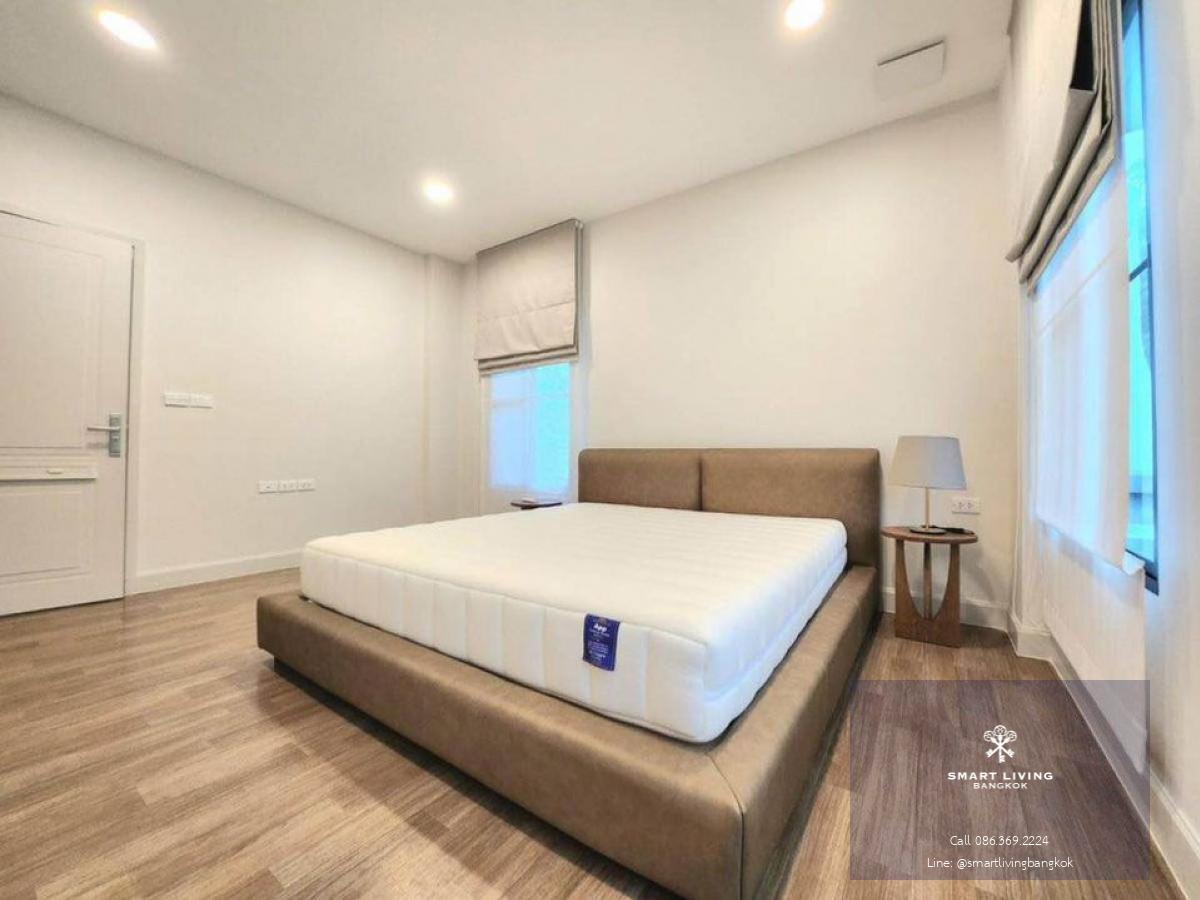 📢👇 New corner single house for rent , never occupied, located in Nantawan Rama 9 - New Krungthepkreetha, a luxury compound with excellent security. Close to Brighton International School, Wellington International School, and Suvarnabhumi Airport. Fully fu