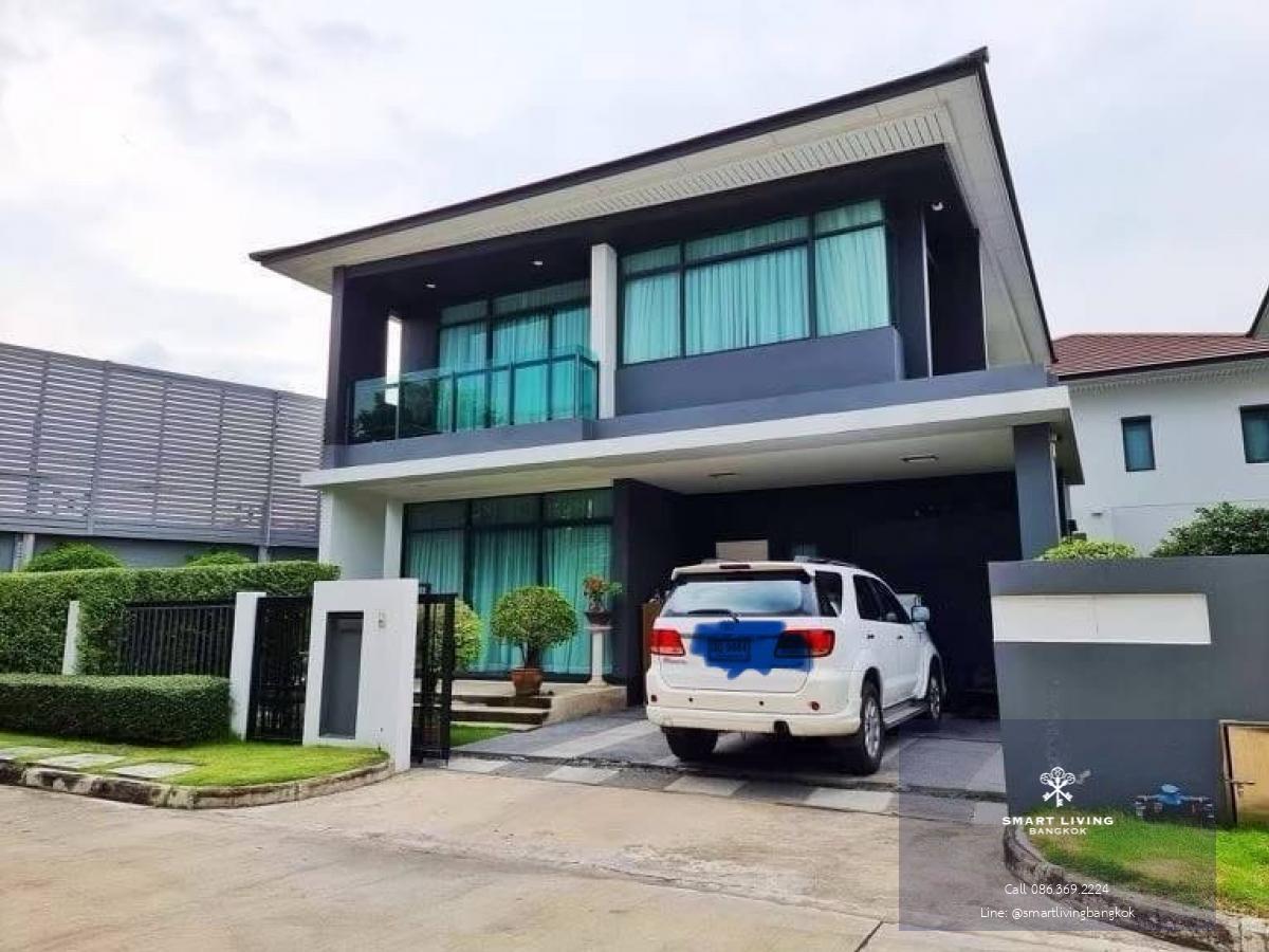 📢👇 Living in good compound and good security at Setthasiri Krungthep Kreetha 1, near Brighton College International School, Wellington College International School Setthasiri Krungthep Kreetha