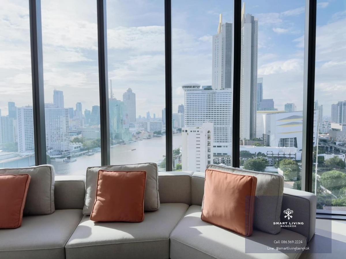 📢👇 Luxury place to live at Banyan Tree Residences Riverside Bangkok, private lift huge river view, fully furnished, near Icon Siam