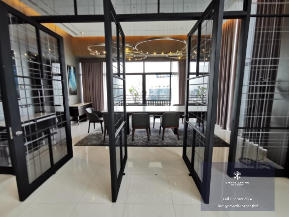 🌟✨The best penthouse for rent at Promphong Sukhumvit, 3 beds with luxury furniture and decoration with superb panorama view of Bangkok. Near Emporium, Emquartier and walk to BTS Promphong.