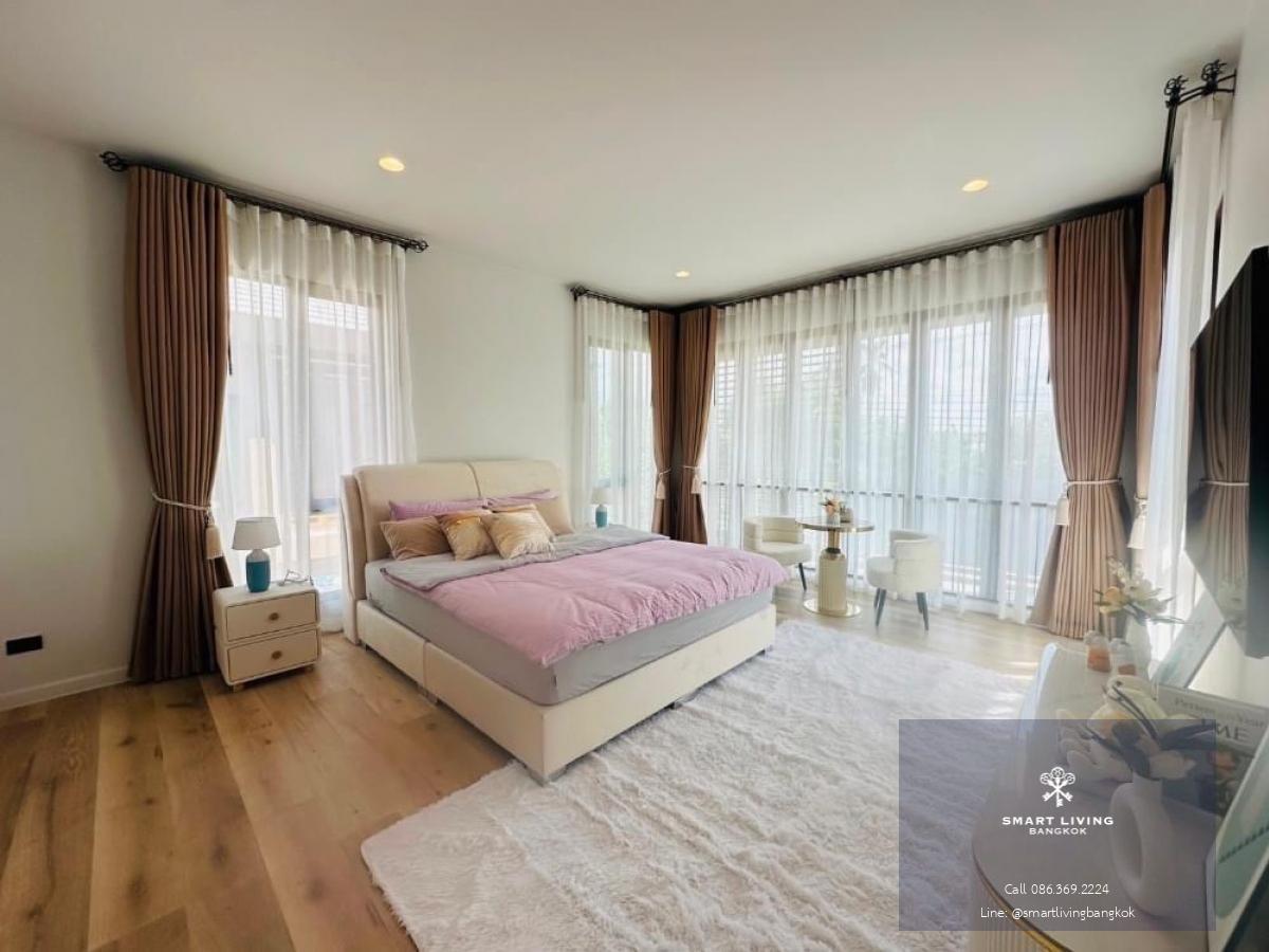 📢👇 Brand new single house at Burasiri Krungthep Kreetha, corner unit, good compound , near Brighton College , Wellington College, easily traveling through many routes