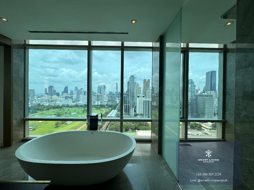 🔥The Best price Penthouse 185 Rajadamri for sale 38X,000 / sq.m with luxury furniture📢  Exclusive unit with 2 superb views of Sport club and Lumpini park. Ready to visit and move in call 086-369-2224.