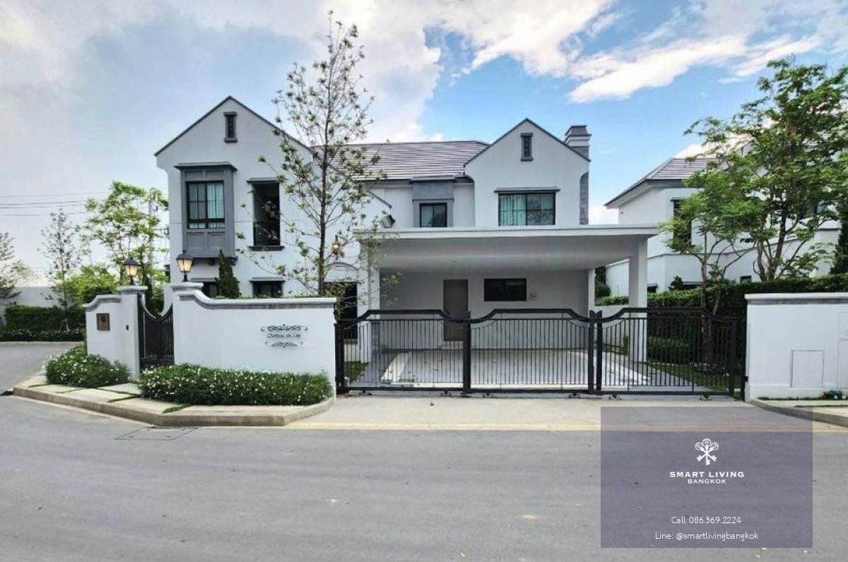 📢👇 New corner single house for rent , never occupied, located in Nantawan Rama 9 - New Krungthepkreetha, a luxury compound with excellent security. Close to Brighton International School, Wellington International School, and Suvarnabhumi Airport. Fully fu