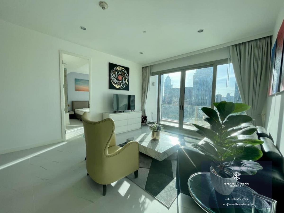 📢👇185 Rajadamri is one of luxury condo , unblocked view, long big balcony, fully furnished, near Central World, Lumpini park, Velaa community mall.