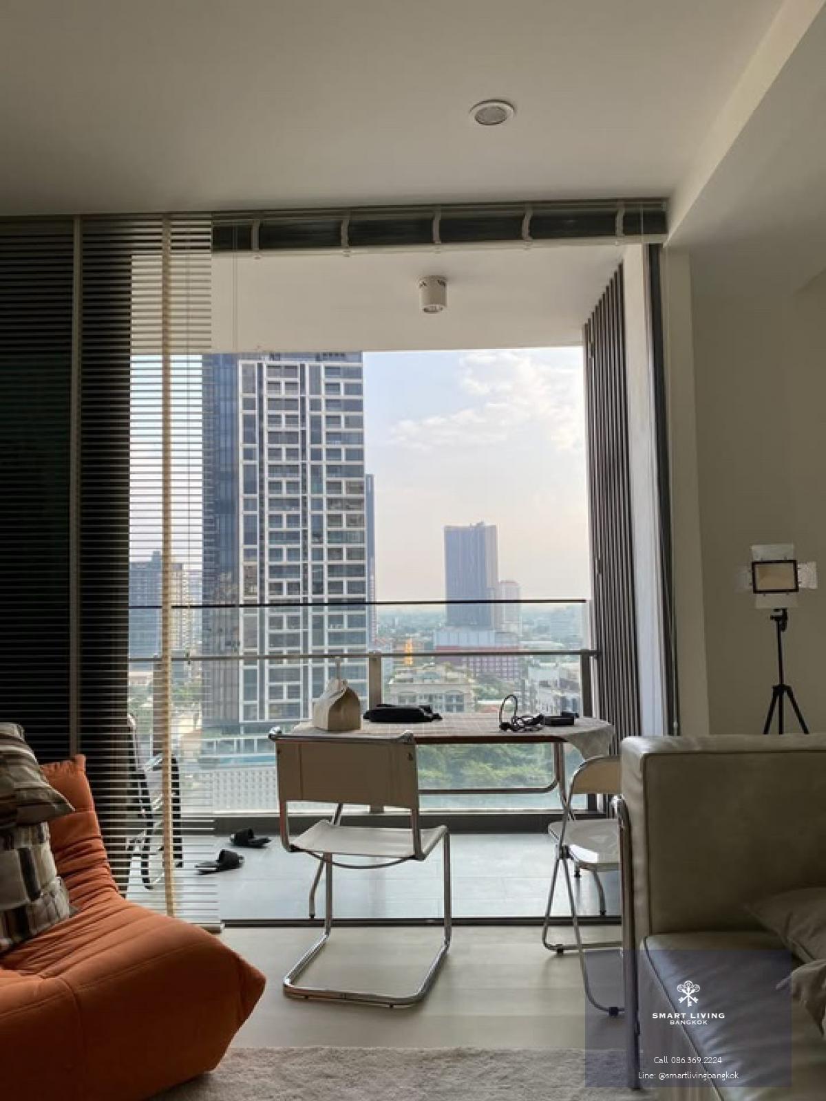 📢👇Corner unit at Aequa Residence Sukhumvit 49, unblocked view, near Park Lane Ekkamai, Bangkok Prep International School, Ekkamai International School