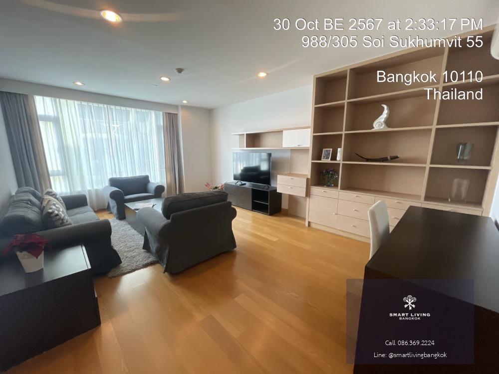 Capital Residence For rent!✨Modern unit 3bedroom Huge size and Fully furnished, Good location in heart of thonglor