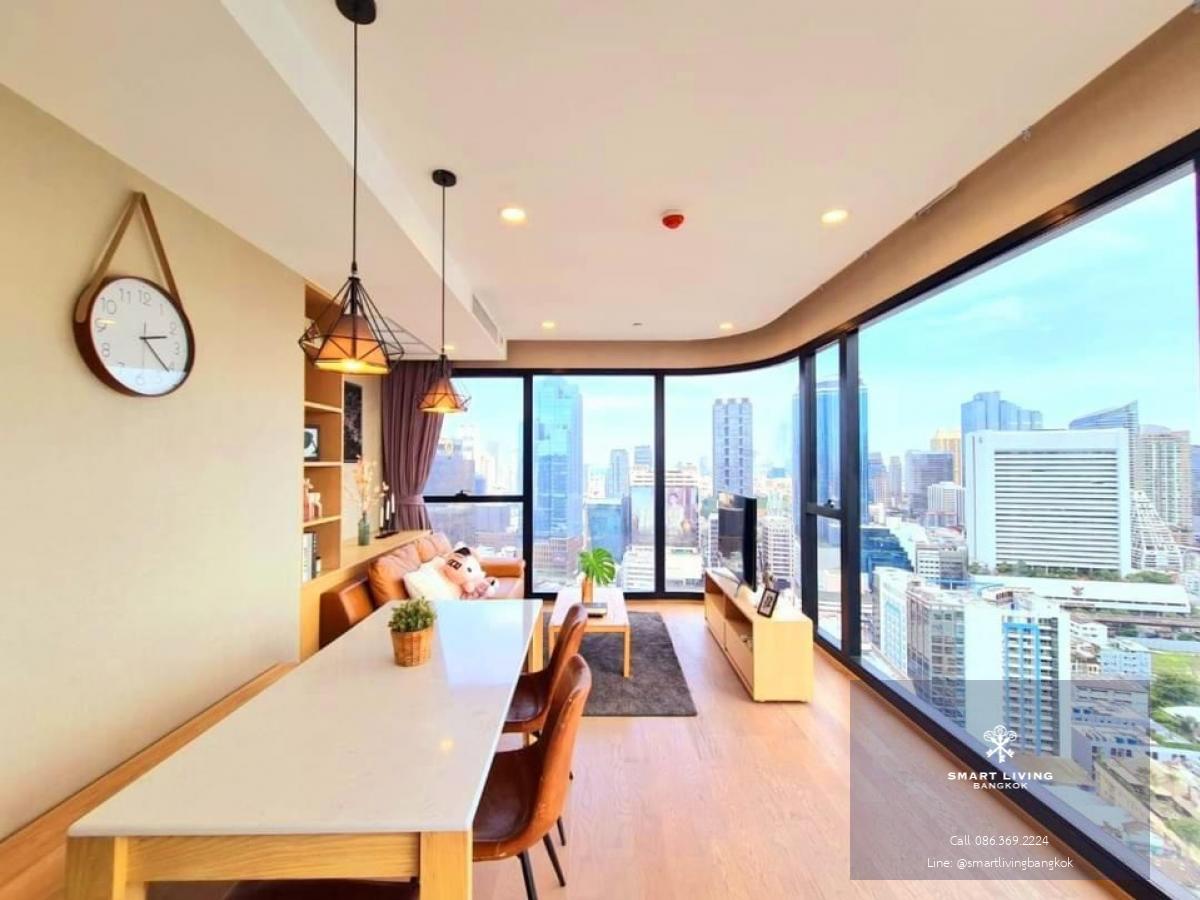 📢👇 Brand new unit and project for rent , 2 bedrooms near Lumpini park, Royal  sport club ,  Samyan Mitrtown, Siam Square, Chulalongkorn university , huge unblocked view, fully furnished and ready to move in at Ashton Chula Silom