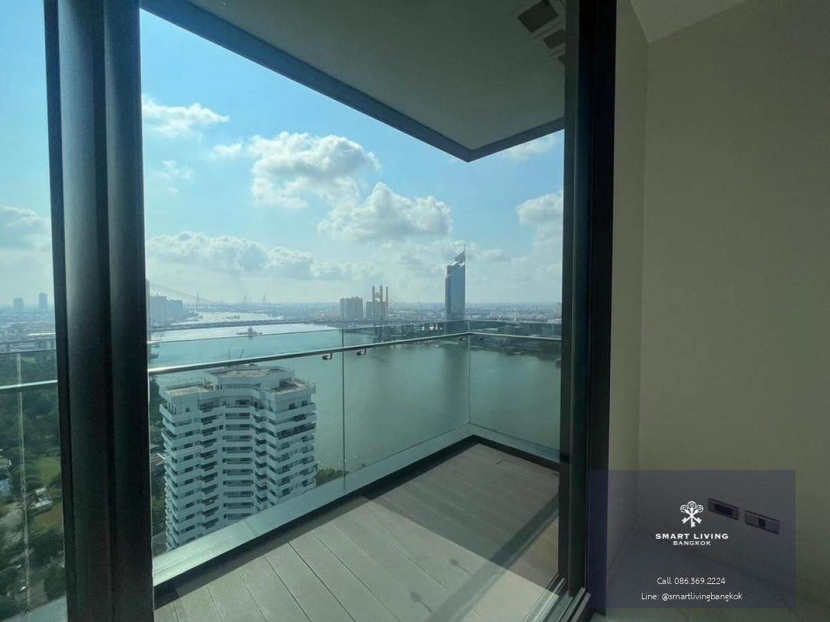 📢👇 Live with your pet at one of luxury place by the river spacious river view, long big balcony, quiet and peaceful place near Sathorn, Shrewsbury international school, partly furnished