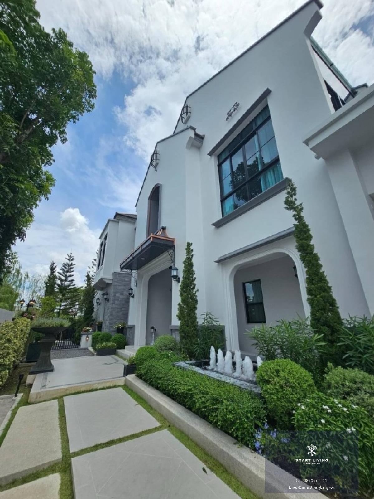 📢👇 Sell / rent a luxury house at Nantawan Rama 9-New Krungthep Kreetha Village (Nantawan Rama9-New Krungthep Kreetha), convenient to travel on many routes.