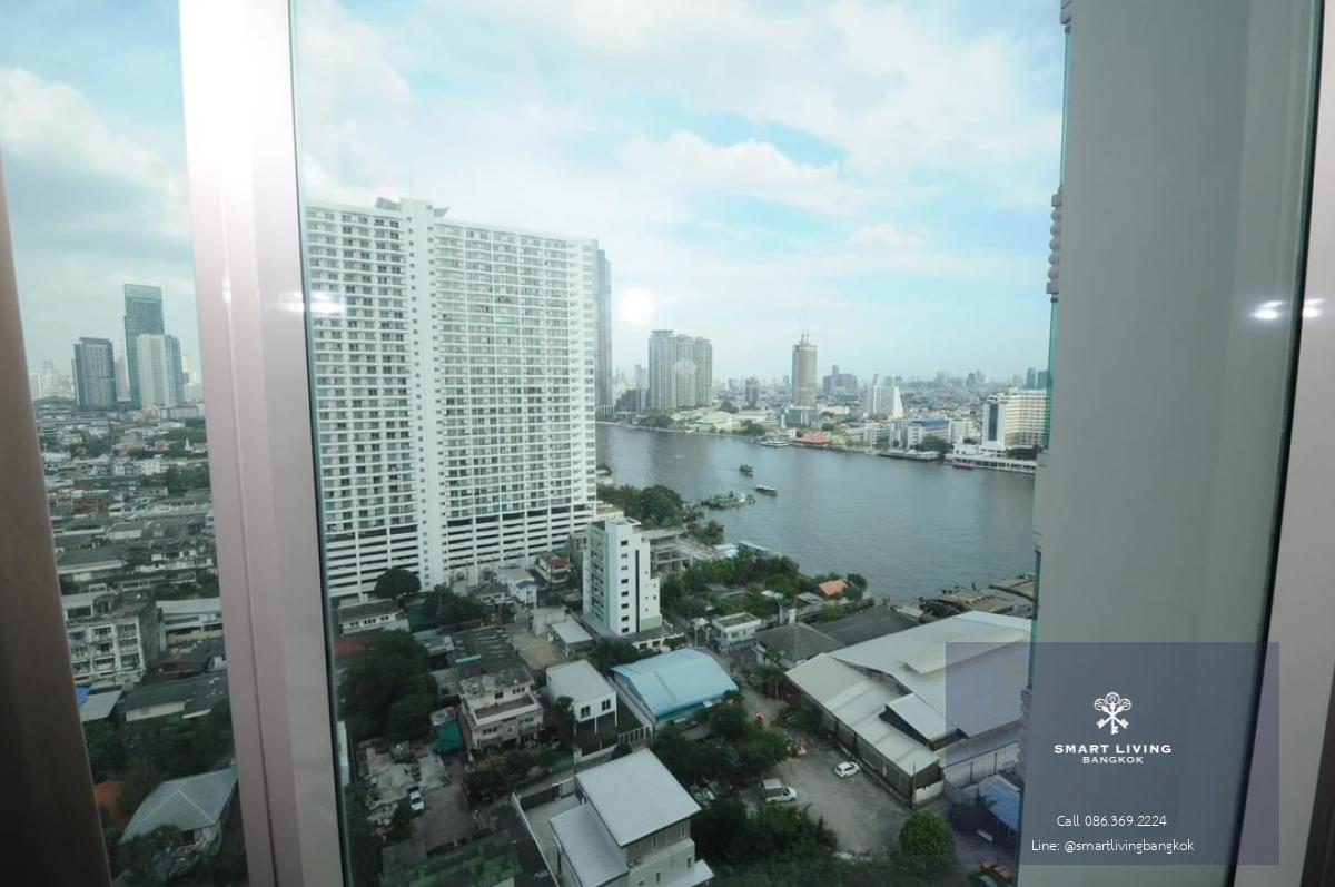 📢👇 Living and relaxing by the river , unblocked view of the river and city,  near Icon Siam