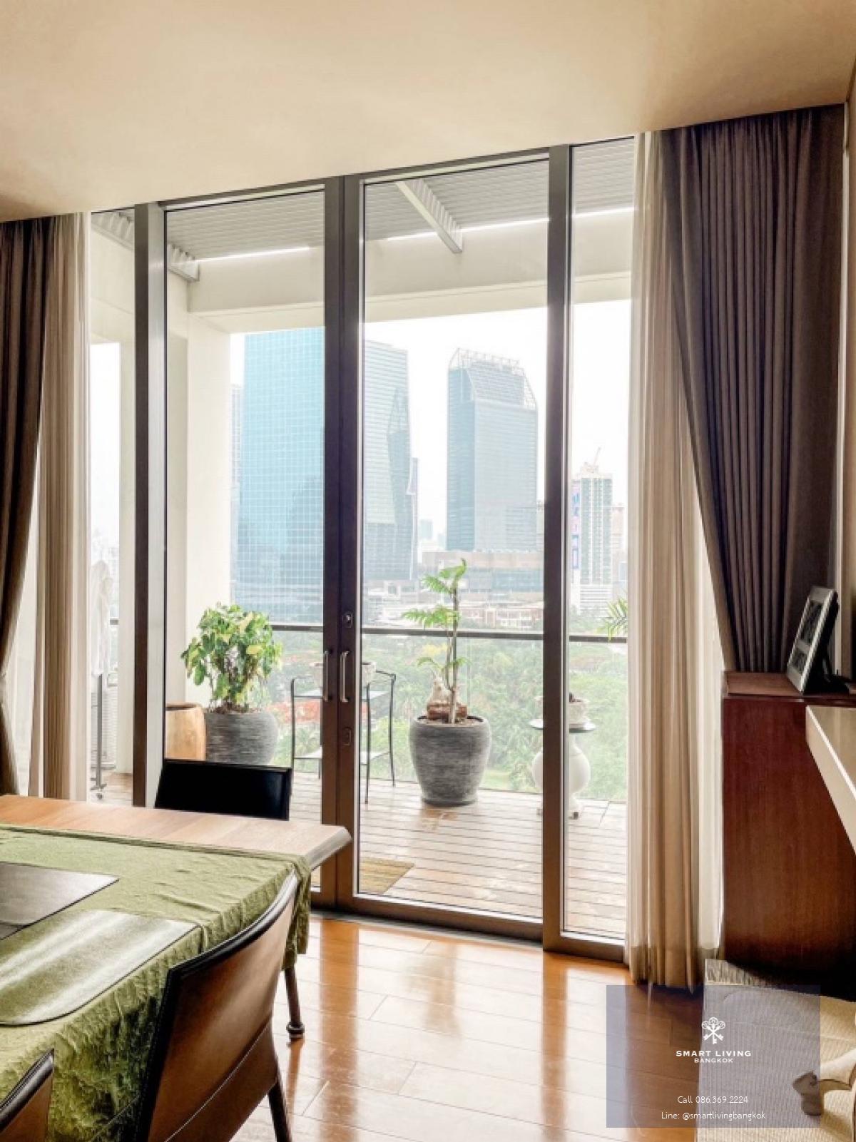 📢👇 Rare item  Luxury penthouse duplex, private lift, spacious living room , unblocked view, located in Sathorn, next to Sukhothai Hotel. There are three exits: one to Soi Suan Phlu , Soi Nanta(Sathon 1),  Sukhothai hotel ( south Sathon ), conceige serv