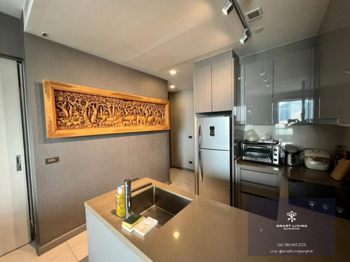 📢👇 Living with you pet at MSilom , fully furnished, unblocked view, near popular new project One Bangkok