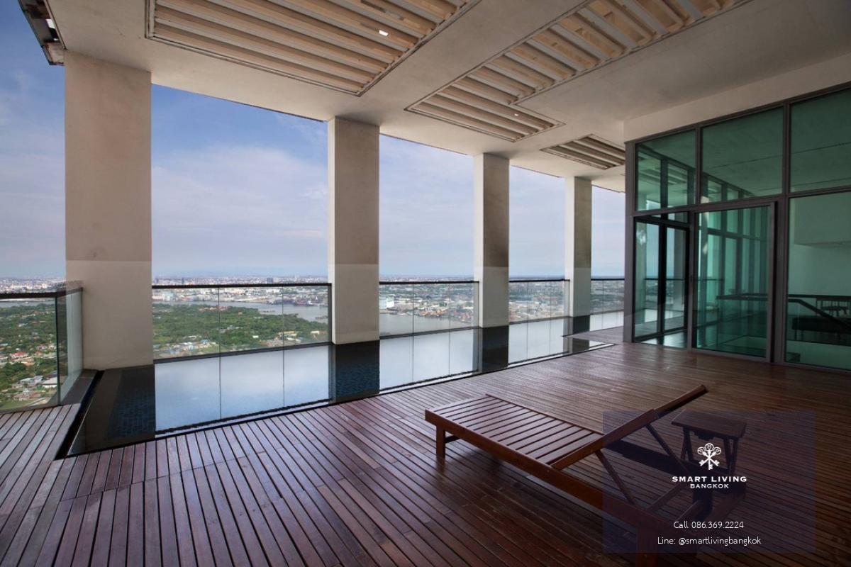 📢👇Rare Item! For rent penthouse Duplex by the river , at Pano rama 3, with private pool, huge view of the river, fully furnished