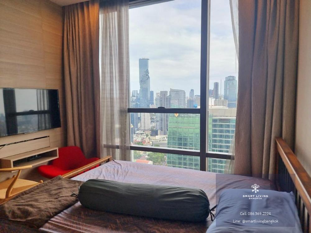 🔥The Bangkok Sathorn good price for sale! 1 Bedroom High floor nice view near BTS Chong Nonsi Tel 086-369-2224