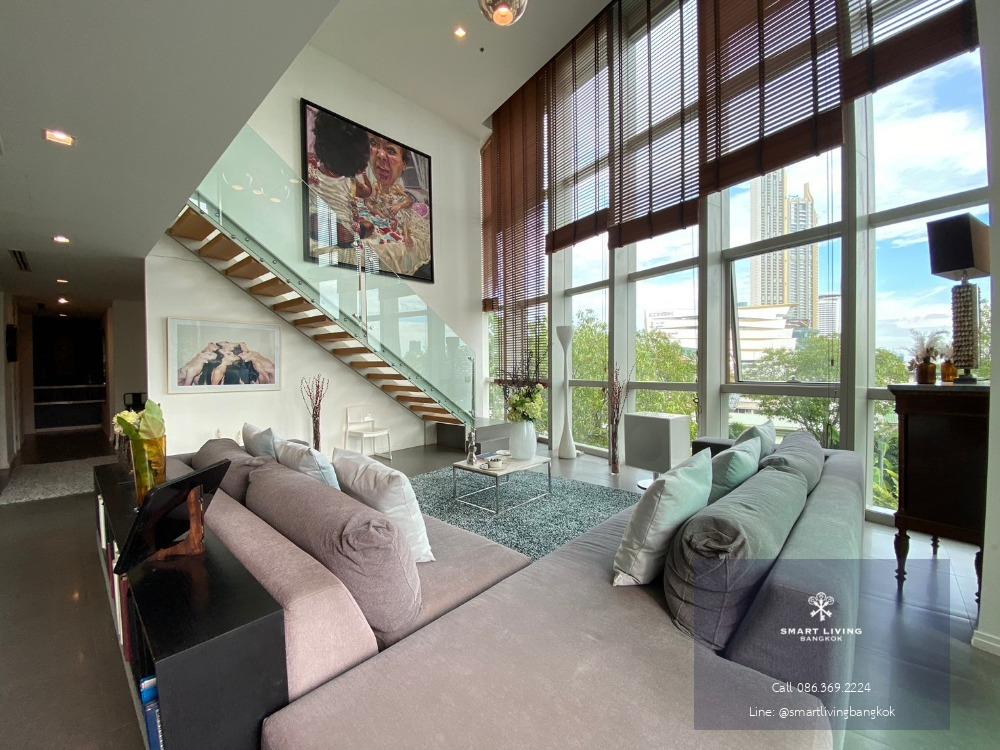 🔥Best price Duplex Penthouse for sale at The River Condominium 2xx,xxx / sq.m with luxury furniture and decoration 📢 Exclusive view facing Chao phraya river near iconsiam. Ready to visit and move in Tel. 086-369-2224