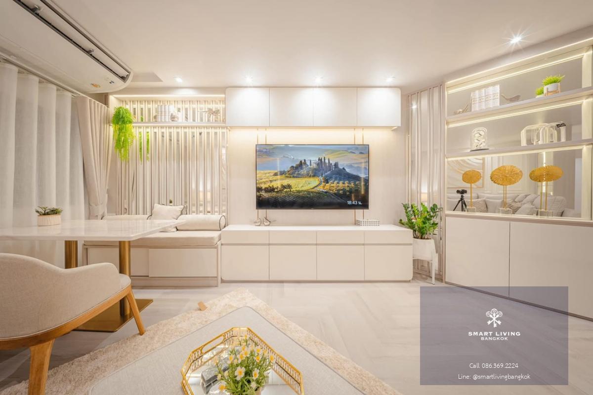 📢👇 Rare item newly renovated 3 beds at Fortune Condo Town , large size small price , modern decoration, located behind Central Rama 3, opposite Aster International school, near BNH Hospital , Saint Louis Hospital, King's College International School