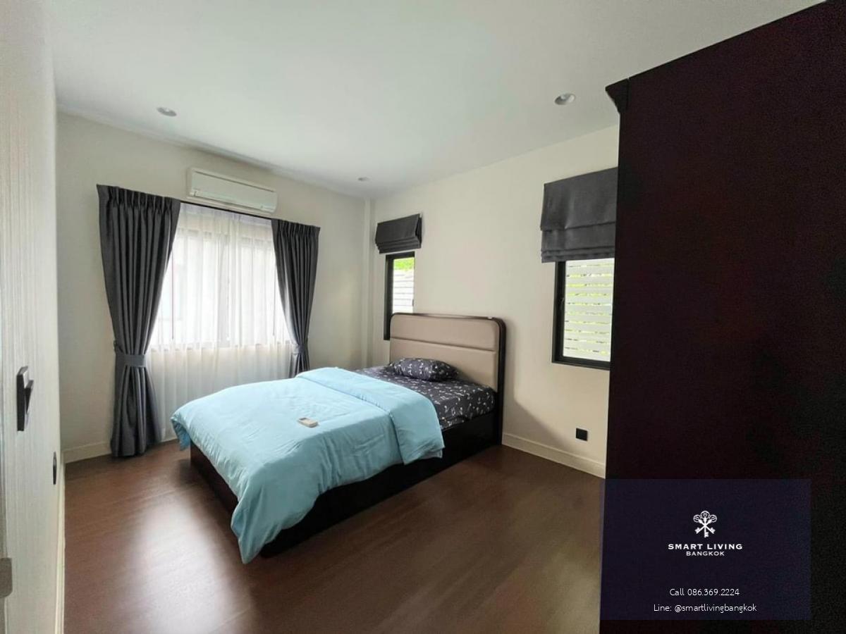 📢👇 Living in good compound and good security at Setthasiri Krungthep Kreetha 1, near Brighton College International School, Wellington College International School