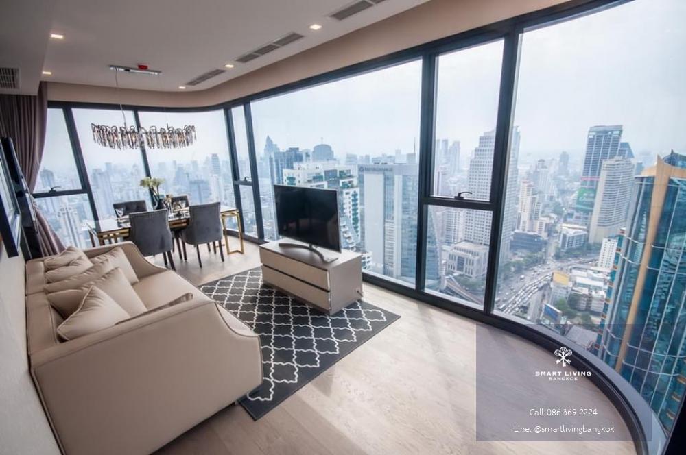 😯WOW with 3 sides of the city view in the unit of 2 beds😯WOW with the location that very close to BTS ,  MRT, shopping mall😯WOW with the decoration Ready to move in now