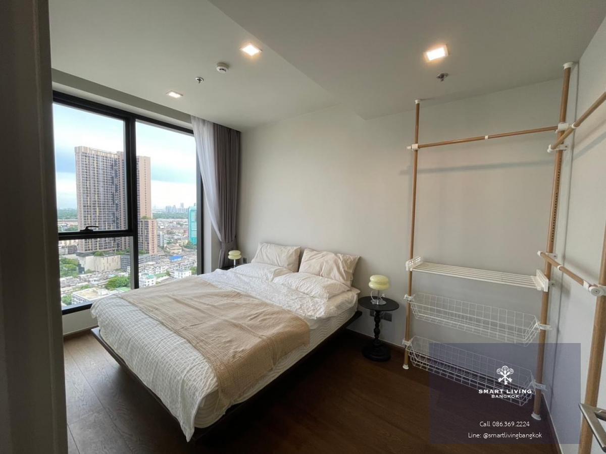 📢👇 Ideo Q Sukhumvit 36, 1 bed plus, room with a view of Chao Phraya River and Bang Kachao, fully furnished