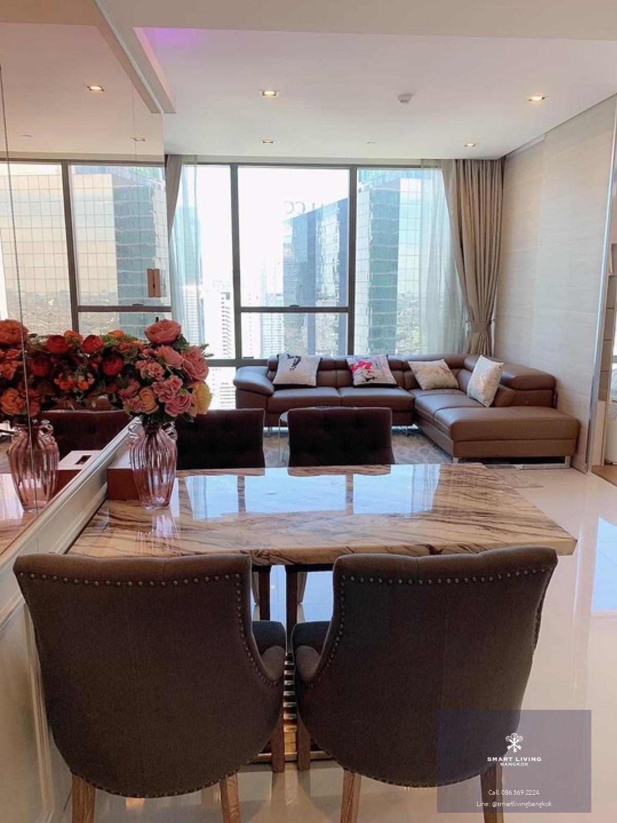 📢👇For sale 1 bed nice deco, fully furnished, unblocked view at The Bangkok Sathorn