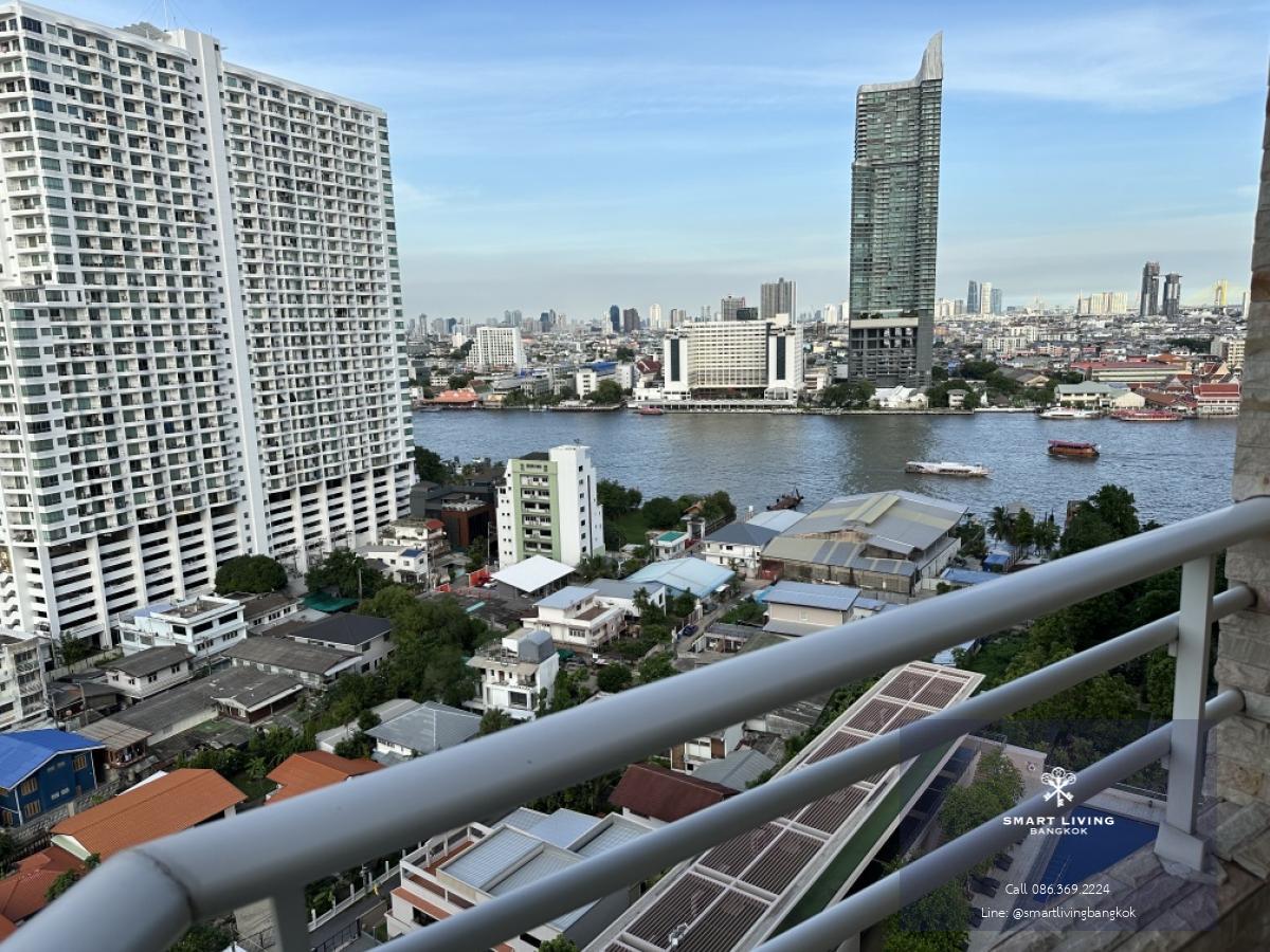 📢👇Living by Chaopraya river at Watermark Chaopraya, unblocked view, near Icon Siam