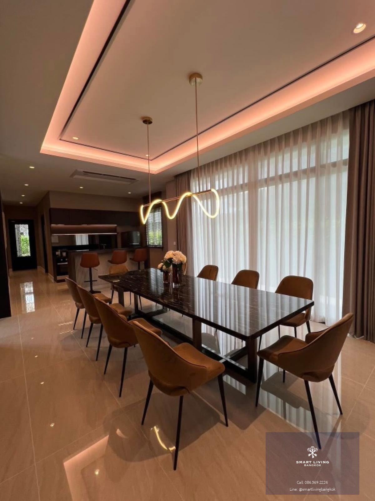 📢👇Luxury house in big size of land at Perfect Masterpiece Rama 9 - Krungthep Kreetha, easily traveling many routes, close to express way, fully furnished