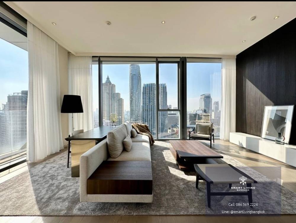 💥Ultra luxury condominium for sale at Scope Langsuan 810,xxx per/Sq.m✨! 2 Bedroom corner unit fully furnished near Lumpini park Tel. 086-3692224