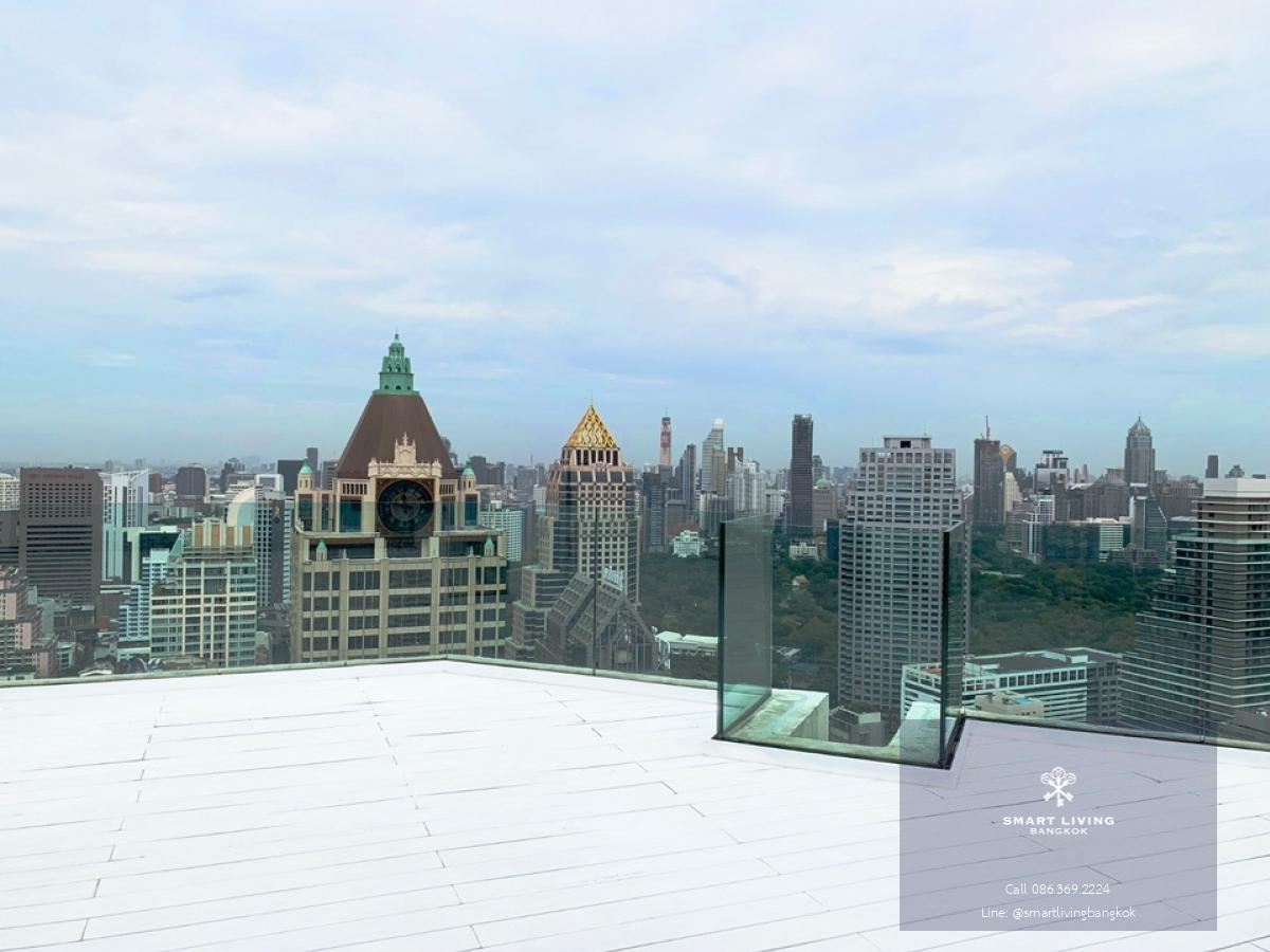 📢👇Rare item!! Duplex Penthouse for sale at Sathorn garden big terrace(100 sq.m), panoramic view from every room,  close to Lumpini Park, One Bangkok